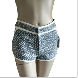 New ella moss Diamond Raffia knit Blue short size 0